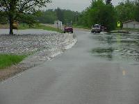 Water over Road